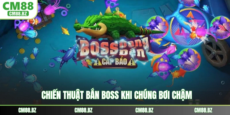 Chiến thuật bắn boss khi chúng bơi chậm