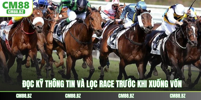 Đọc kỹ thông tin và lọc race trước khi xuống vốn
