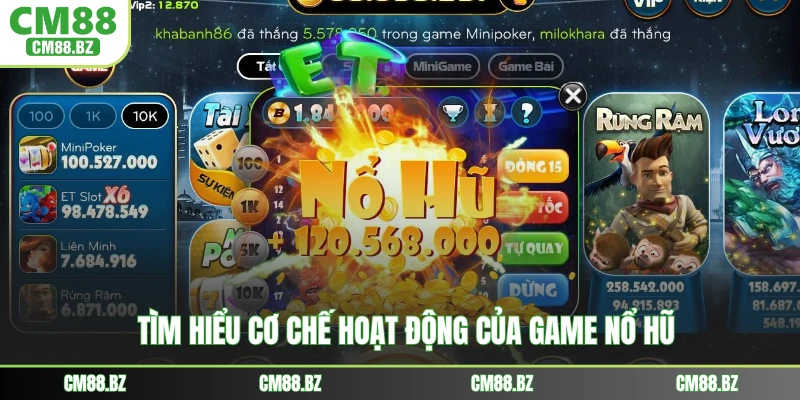 Tìm hiểu cơ chế hoạt động của game nổ hũ